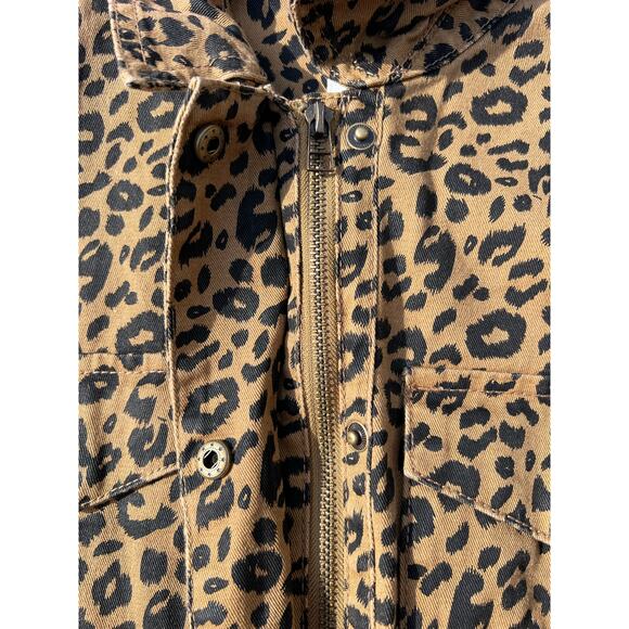 Thread & Supply Jacket Women Size Small Leopard Print Full Zip Long Sleeve - Picture 4 of 8